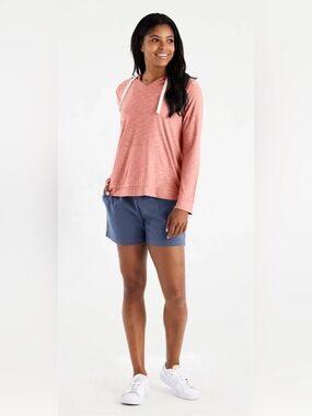 NWT Free Fly Bamboo Slub Hoodie - Bright Clay